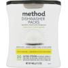 Method Dishwasher Detergent Packs, Lemon Mint, Dishwashing Rinse Aid to Lift Tough Grease and Stains, 54 Dishwasher Tabs per Package, (Pack of 2)(Lemon Mint)