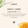 Method Foaming Hand Soap Refill, Violet + Lavender, Recyclable Bottle, 28 fl oz (Pack of 4) (Packaging May Vary)(Vetiver + Amber)