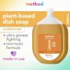 Method Gel Dish Soap Refill, Clementine Scent, Powerful Cleaning Formula, Large Refill Tub, Cuts Through Grease, 54 Fl Oz(54 Fl Oz (Pack of 3))