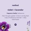 Method Gel Hand Soap, Violet + Lavender, Reusable Silver Aluminum Bottle, 12 oz (Pack of 3)(Violet + Lavender)