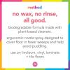 Method Hardwood Floor Cleaner, Squirt + Mop Design, Use as Laminate or Sealed Wood Floor Cleaner, Almond Scent, 25 Fl Oz, 6 Pack, Packaging May Vary(Lemon Ginger)