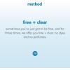 Method Laundry Detergent, Free + Clear, 53.5 Fluid Ounces, 66 Loads, 2 pack, Packaging May Vary