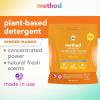 Method Laundry Detergent Packs; Fragrance Free + Clear; Stain Remover that Works in Hot & Cold Water; 42 Packs per Bag; 4 Pack (168 Loads); Packaging May Vary(Ginger Mango)