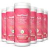 Method All-Purpose Cleaning Wipes, Lime + Sea Salt, Multi-Surface, Compostable, 70 Count (Pack of 6)(Orange)