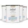 Method Dishwasher Detergent Packs, Fragrance Free + Clear, Dishwashing Rinse Aid to Lift Tough Grease and Stains, 30 Dishwasher Tabs per Package, (Pack of 4)