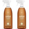 Method Wood Polish, Almond, For Wood Surfaces, Furniture and Cabinets, 14 Ounces (Pack of 6)(28 Fl Oz (Pack of 2))