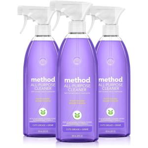 Method All-Purpose Cleaner Spray, French Lavender, Plant-Based and Biodegradable Formula Perfect for Most Counters, Tiles, Stone, and More, 28 oz Spray Bottles, (Pack of 3)(84 Fl Oz (Pack of 1))