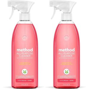 Method All-Purpose Cleaner Spray, Pink Grapefruit, Perfect for Most Counters, Tiles and More, 28 Fl Oz, (Pack of 4)(28 Fl Oz (Pack of 2))