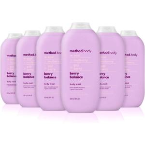 Method Body Wash, Daily Zen, Paraben and Phthalate Free, 18 oz (Pack of 6)(Berry Balance)