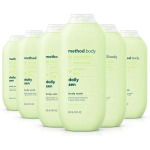 Method Body Wash, Daily Zen, Paraben and Phthalate Free, 18 oz (Pack of 6)(Daily Zen)