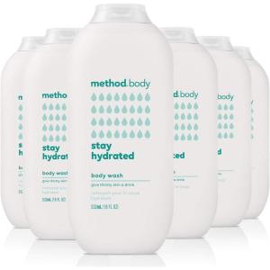 Method Body Wash, Daily Zen, Paraben and Phthalate Free, 18 oz (Pack of 6)(Stay Hydrate)