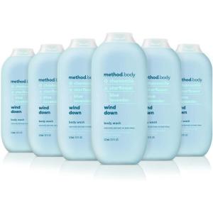 Method Body Wash, Daily Zen, Paraben and Phthalate Free, 18 oz (Pack of 6)(Wind Down)
