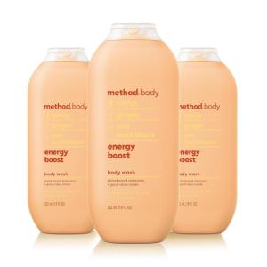 Method Body Wash, Simply Nourish, Paraben and Phthalate Free, 18 oz (Pack of 3)(Energy Boost)