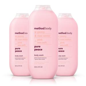 Method Body Wash, Simply Nourish, Paraben and Phthalate Free, 18 oz (Pack of 3)(Pure Peace)