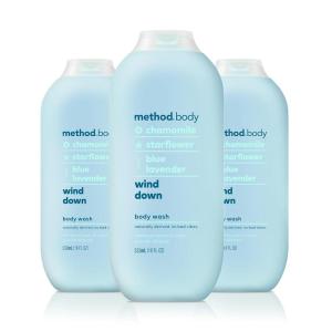 Method Body Wash, Simply Nourish, Paraben and Phthalate Free, 18 oz (Pack of 3)(Wind Down)