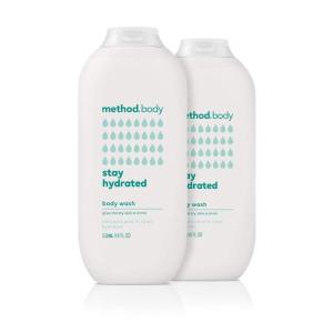 Method Body Wash, Stay Hydrated, 18 Ounces, 2 Pack, Stay Hydrated, 18 fluid_ounces(Fresh Water)