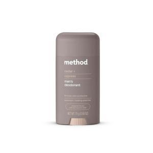 Method Deodorant, Pure Peace, Rose Water, Peonies + Pink Sea Salt notes, 24 Hour Odor Protection, 2.65 oz(Cedar + Cypress)