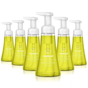 Method Foaming Hand Soap, Green Tea + Aloe, 10 Fl Oz (Pack of 6)(Lemon Mint)