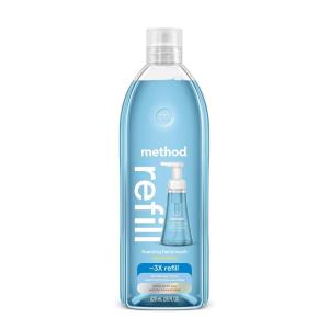 Method Foaming Hand Soap Refill, Sea Minerals, Recyclable Bottle, 28 oz, (Pack of 1) (Packaging May Vary)(28 Fl Oz (Pack of 1))