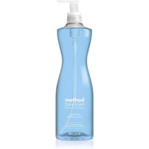 Method Gel Dish Soap, Clementine, Tough on Grease, 18 Fl Oz (Pack of 6)(Sea Mineral)