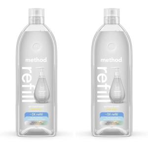 Method Gel Hand Soap, Refill, Sweet Water, 34 oz (Packaging May Vary)(34 Fl Oz (Pack of 2))