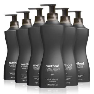 Method Gel Hand Wash, Yuzu, 11.5 fl oz (Pack of 6)(Yuzu)