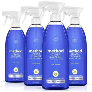 Method Glass Cleaner, Mint, 28 Ounce, 4 Pack, Packaging May Vary(28 Fl Oz (Pack of 4))