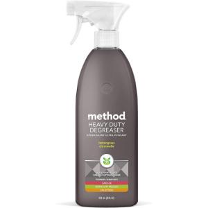 Method Heavy Duty Degreaser, Lemongrass Scent, Oven Cleaner & Stove Top Cleaner, 28 Oz Spray Bottle (Pack of 1),(Packaging may vary)(28 Fl Oz (Pack of 1))