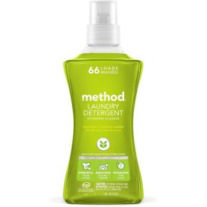 Method Liquid Laundry Detergent, Coconut + Cactus Water, 66 Loads Per Bottle, Stain Remover, 53.5 Fl Oz (Pack of 1)(Coconut + Cactus Water)
