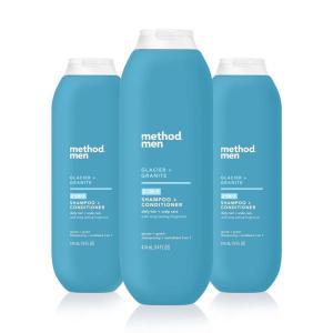 Method Men 2-in-1 Shampoo + Conditioner; Sea + Surf; Pack Of 6; Sea & Surf; 6 Count(Glacier + Granite)