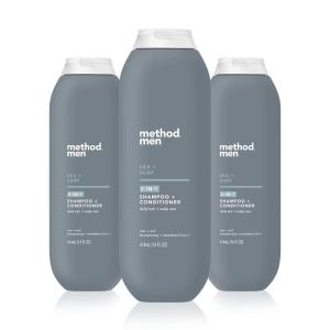 Method Men 2-in-1 Shampoo + Conditioner; Sea + Surf; Pack Of 6; Sea & Surf; 6 Count(Sea + Surf)