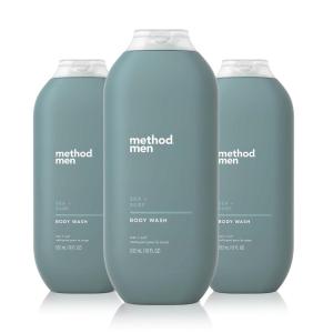 Method Men Body Wash, Cedar + Cypress, Paraben and Phthalate Free, 18 FL Oz (Pack of 3)(Sea + Surf)