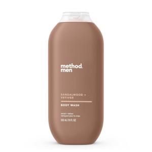 Method Men Body Wash, Juniper + Sage, Paraben and Phthalate Free, 18 fl oz (Pack of 1)(Sandalwood + Vetiver)