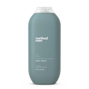 Method Men Body Wash, Juniper + Sage, Paraben and Phthalate Free, 18 fl oz (Pack of 1)(Sea + Surf)