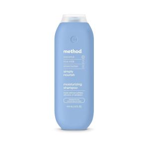 Method Moisturizing Shampoo, Simply Nourish – Hydrates and Revives Dry Hair, Safe for Color-Treated Hair – Sulfate Free and Cruelty Free – 14 oz(14 Ounce (Pack of 1))