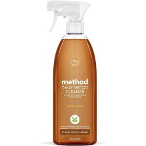 Method Wood Polish, Almond, For Wood Surfaces, Furniture and Cabinets, 14 Ounces (Pack of 6)(28 Fl Oz (Pack of 1))
