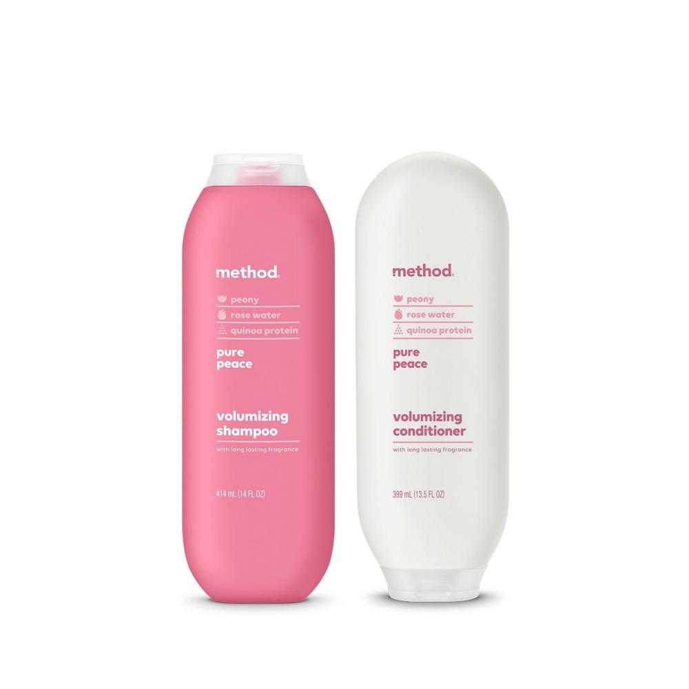 image:imageBundle of Method Volumizing Shampoo Pure Peace 14 oz Pack of 1 Method Volumizing Conditioner Pure Peace 135 oz Pack of 1 Paraben and Sulfate Free