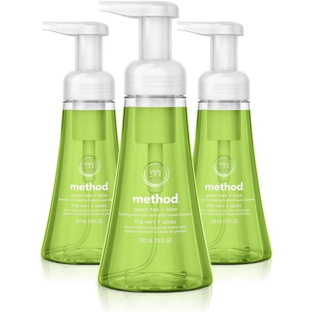 image:imageMethod Foaming Hand Soap Green Tea Aloe 10 Ounce Pack of 3