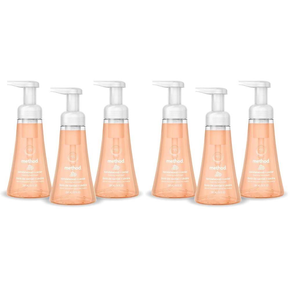 image:imageMethod Foaming Hand Wash Sandalwood Cedar 10 fl oz 3 pack10 Fl Oz Pack of 6