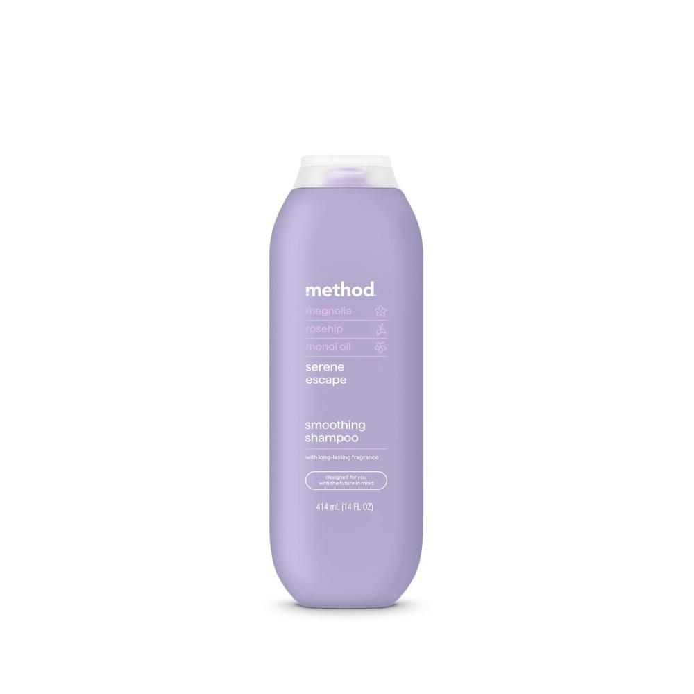 image:imageMethod Smoothing Shampoo Serene Escape  Combats Frizz Safe for ColorTreated Hair  SulfateFree ParabenFree and SiliconeFree 14 oz