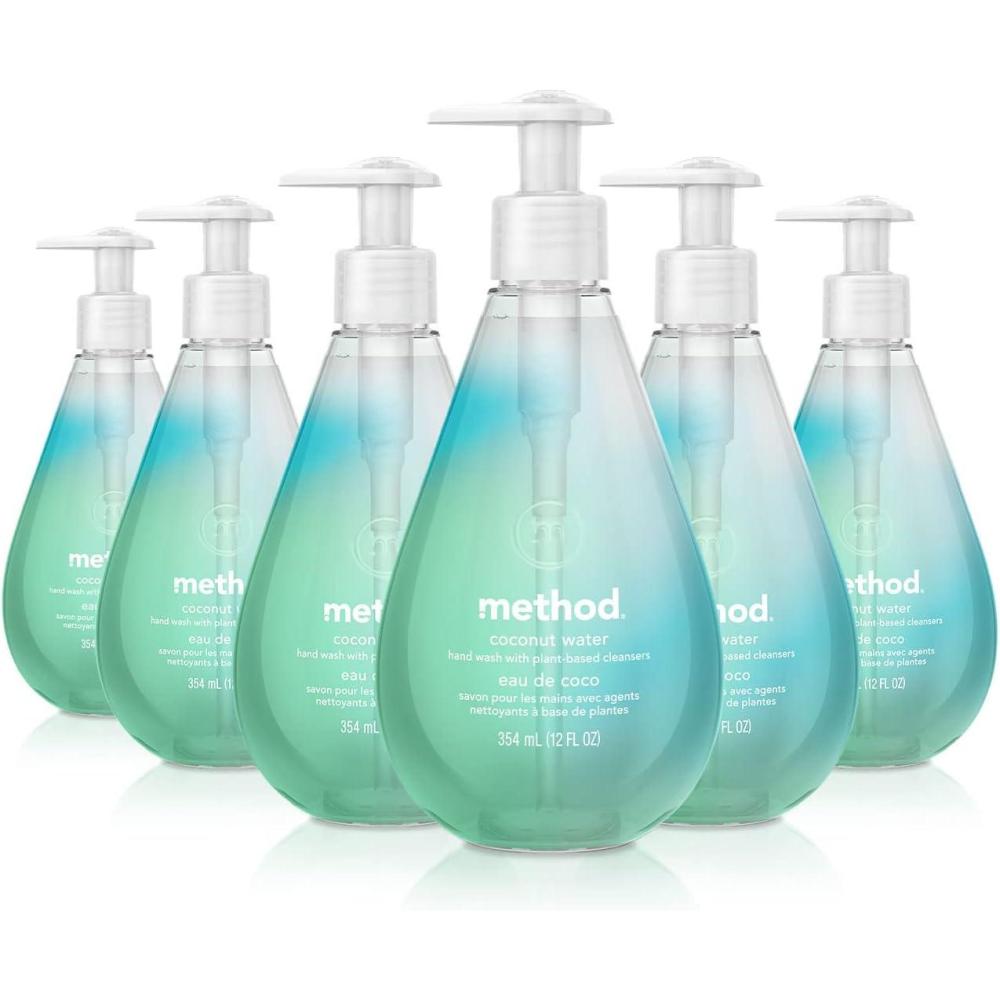image:imageMethod Gel Hand Wash Coconut Water 12 fl oz Pack of 6