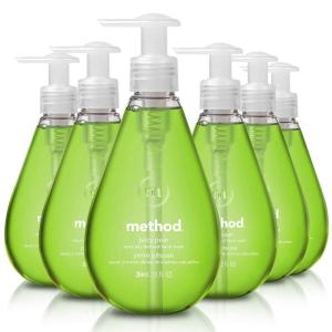 Method Gel Hand Soap, Juicy Pear, 12 Fl Oz (Pack of 6)