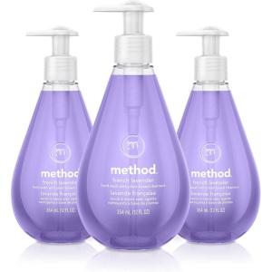 Method Gel Hand Wash, French Lavender, 12 fl oz (Pack of 3)(12 Fl Oz (Pack of 3))