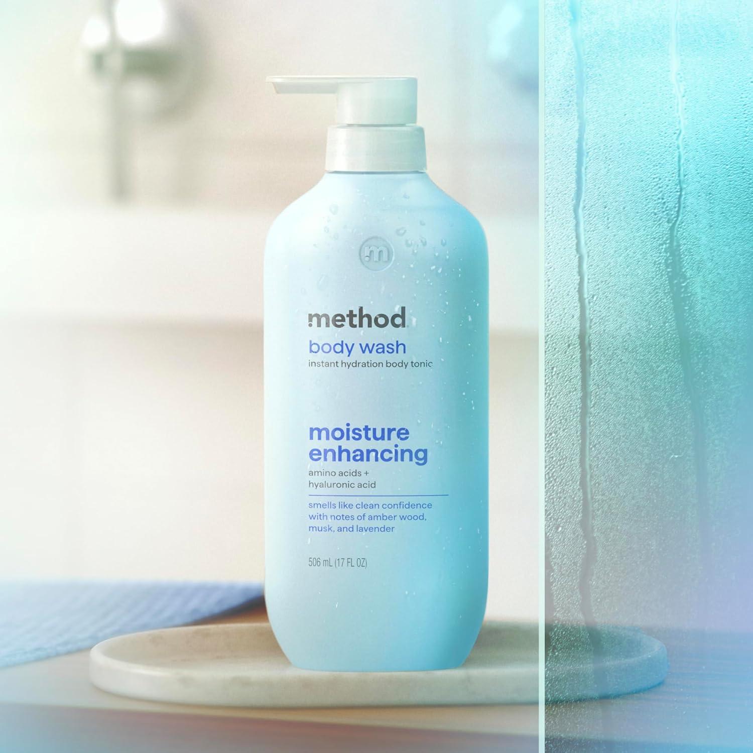 image:imageMethod Body Wash Instant Hydration Body Tonic with notes of Amber Wood Musk and Lavender 17 fl ozAmber Wood Musk Lavender