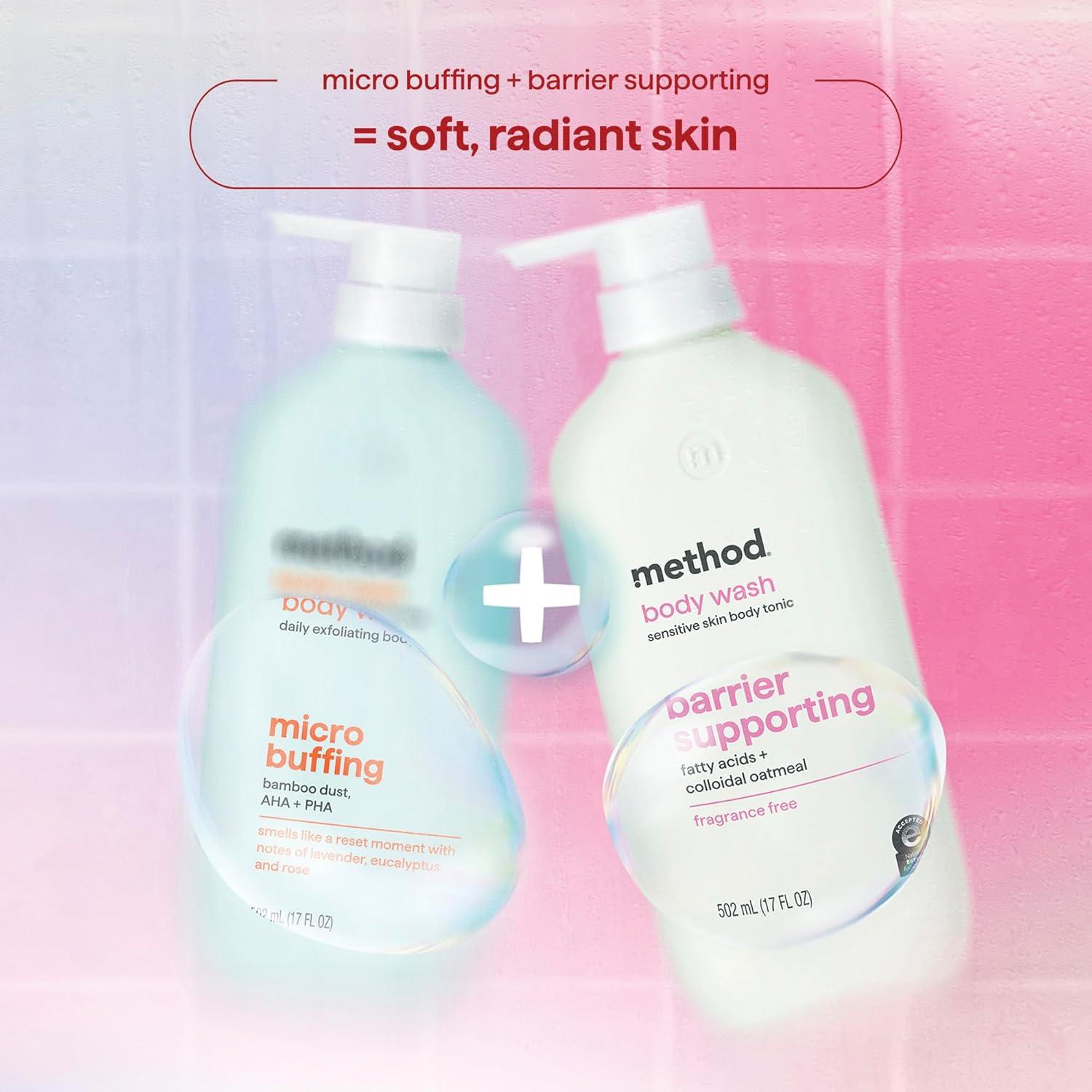 image:imageMethod Body Wash Instant Hydration Body Tonic with notes of Amber Wood Musk and Lavender 17 fl ozFragrance Free