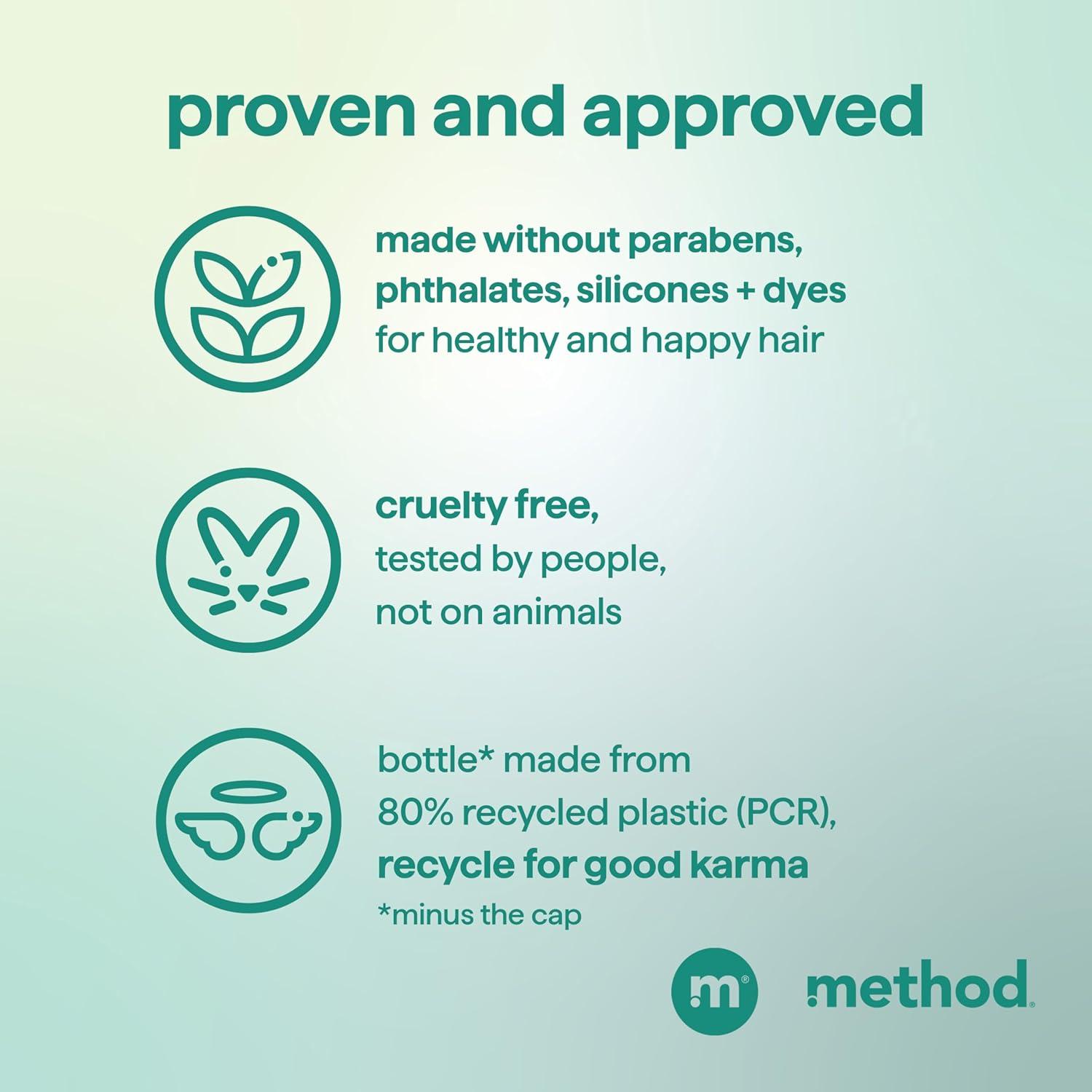 image:imageMethod Men 2in1 Shampoo and Conditioner Marine Mist Cleans and Conditions with Argan and Jojoba Oil Made without Parabens 14 oz