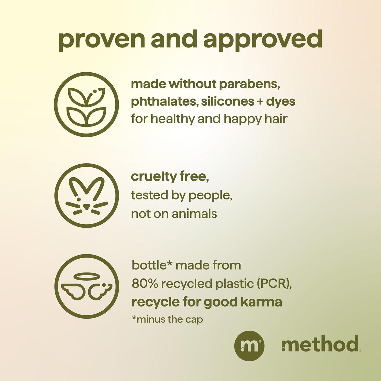 image:imageMethod Men 2in1 Shampoo and Conditioner Moss Meadow Cleans and Conditions with Argan and Jojoba Oil Made without Parabens 14 oz