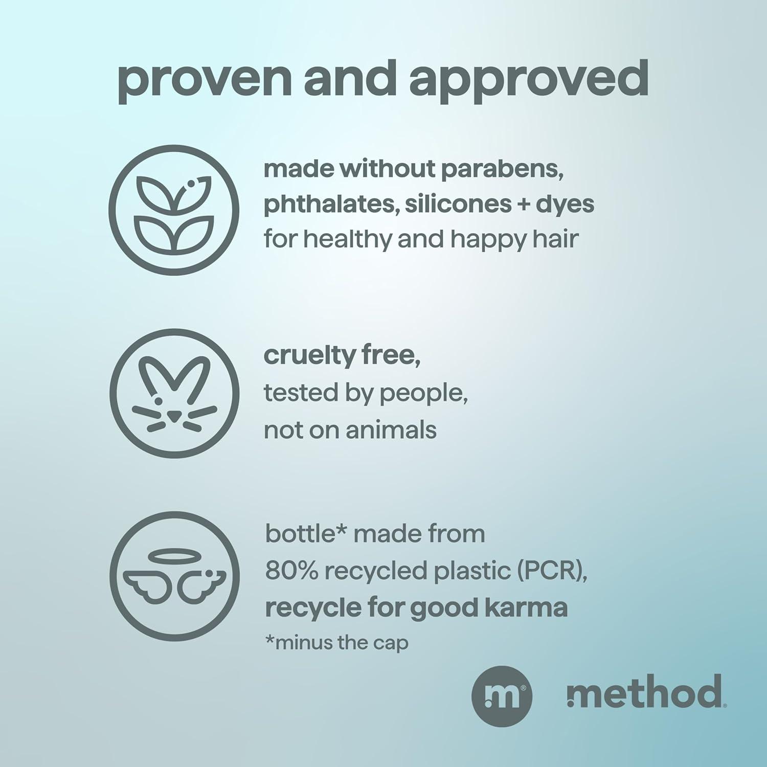 image:imageMethod Men 2in1 Shampoo and Conditioner Sea Surf Cleans and Conditions with Argan and Jojoba Oil Made without Parabens 14 oz14 Ounce Pack of 1