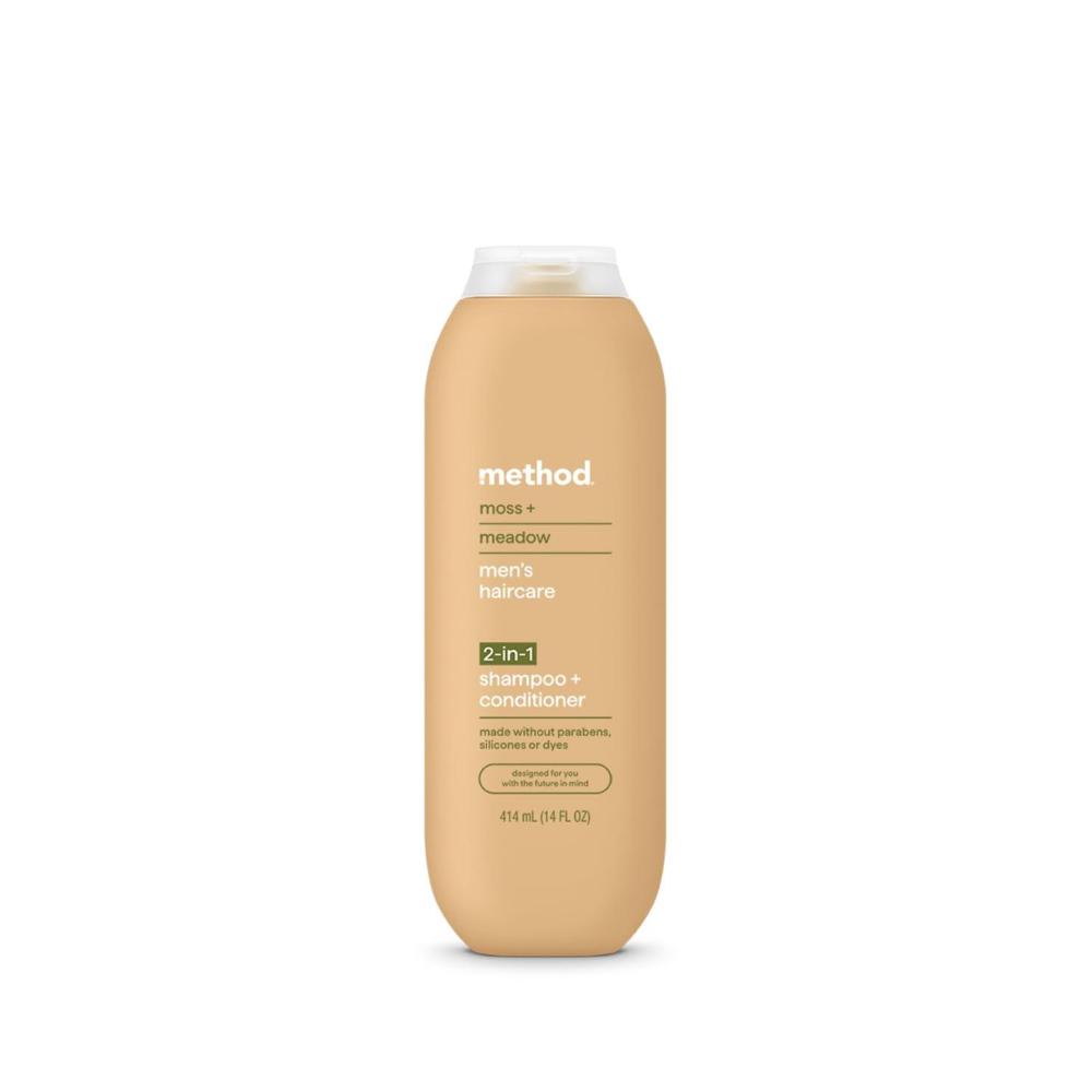 image:imageMethod Men 2in1 Shampoo and Conditioner Moss  Meadow  Cleans and Conditions with Argan and Jojoba Oil  Made without Parabens  14 oz