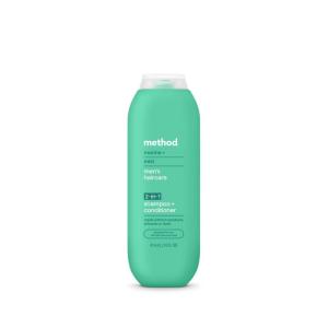 Method Men 2-in-1 Shampoo and Conditioner, Marine + Mist – Cleans and Conditions with Argan and Jojoba Oil – Made without Parabens – 14 oz